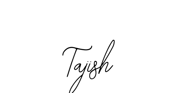 How to make Tajish name signature. Use Bearetta-2O07w style for creating short signs online. This is the latest handwritten sign. Tajish signature style 12 images and pictures png