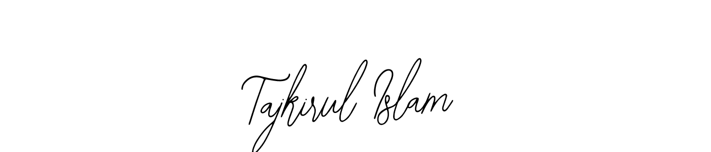 How to make Tajkirul Islam name signature. Use Bearetta-2O07w style for creating short signs online. This is the latest handwritten sign. Tajkirul Islam signature style 12 images and pictures png