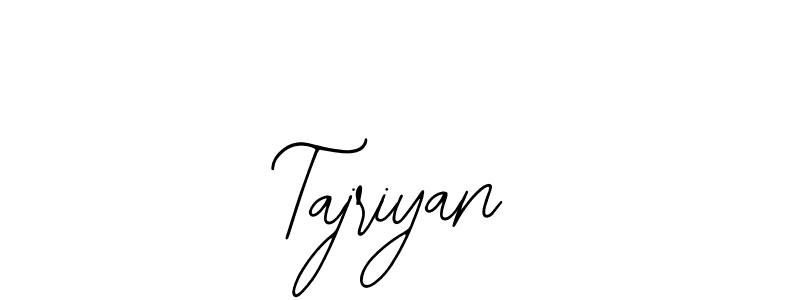 How to make Tajriyan name signature. Use Bearetta-2O07w style for creating short signs online. This is the latest handwritten sign. Tajriyan signature style 12 images and pictures png