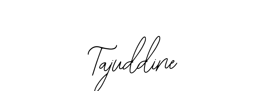 You should practise on your own different ways (Bearetta-2O07w) to write your name (Tajuddine) in signature. don't let someone else do it for you. Tajuddine signature style 12 images and pictures png