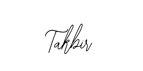 How to make Takbir signature? Bearetta-2O07w is a professional autograph style. Create handwritten signature for Takbir name. Takbir signature style 12 images and pictures png