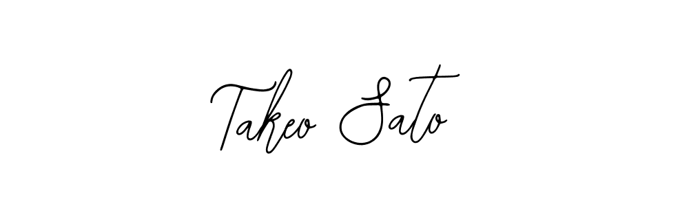 The best way (Bearetta-2O07w) to make a short signature is to pick only two or three words in your name. The name Takeo Sato include a total of six letters. For converting this name. Takeo Sato signature style 12 images and pictures png