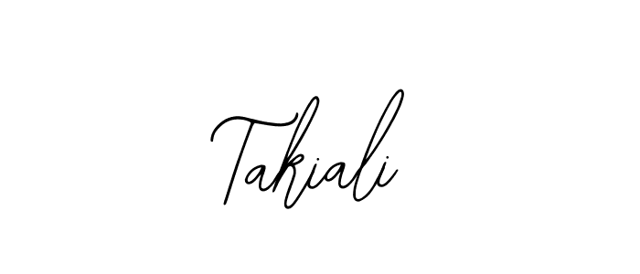 The best way (Bearetta-2O07w) to make a short signature is to pick only two or three words in your name. The name Takiali include a total of six letters. For converting this name. Takiali signature style 12 images and pictures png