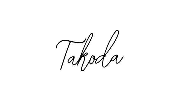 Make a beautiful signature design for name Takoda. With this signature (Bearetta-2O07w) style, you can create a handwritten signature for free. Takoda signature style 12 images and pictures png