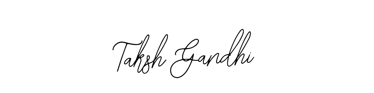 You should practise on your own different ways (Bearetta-2O07w) to write your name (Taksh Gandhi) in signature. don't let someone else do it for you. Taksh Gandhi signature style 12 images and pictures png