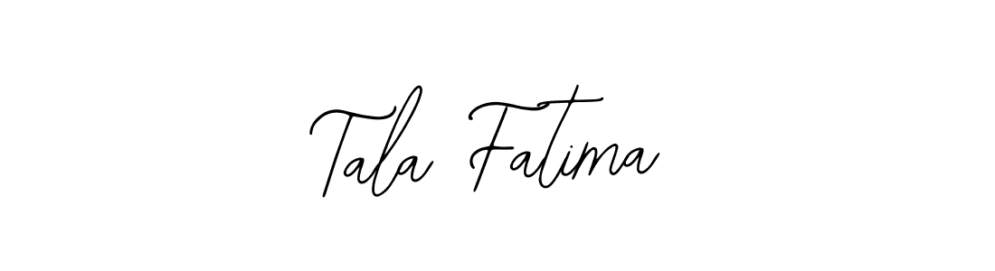 You should practise on your own different ways (Bearetta-2O07w) to write your name (Tala Fatima) in signature. don't let someone else do it for you. Tala Fatima signature style 12 images and pictures png