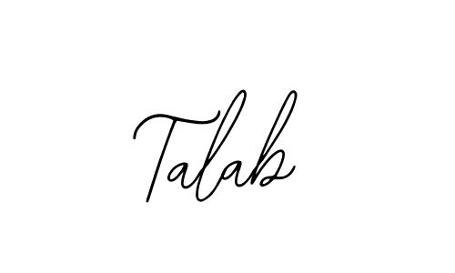 Also we have Talab name is the best signature style. Create professional handwritten signature collection using Bearetta-2O07w autograph style. Talab signature style 12 images and pictures png