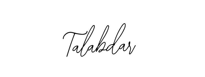 Talabdar stylish signature style. Best Handwritten Sign (Bearetta-2O07w) for my name. Handwritten Signature Collection Ideas for my name Talabdar. Talabdar signature style 12 images and pictures png