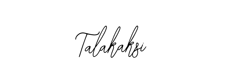 Use a signature maker to create a handwritten signature online. With this signature software, you can design (Bearetta-2O07w) your own signature for name Talakaksi. Talakaksi signature style 12 images and pictures png