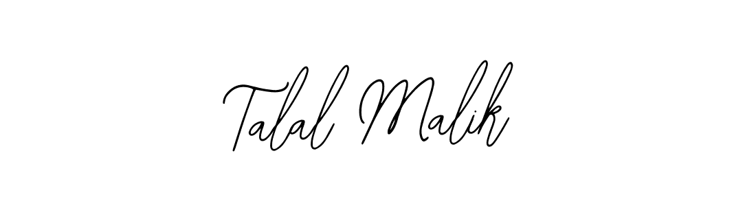 How to make Talal Malik name signature. Use Bearetta-2O07w style for creating short signs online. This is the latest handwritten sign. Talal Malik signature style 12 images and pictures png