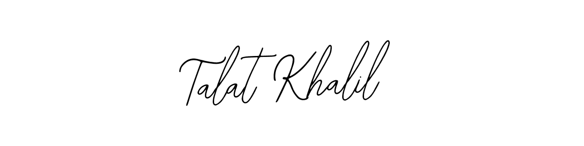 Also You can easily find your signature by using the search form. We will create Talat Khalil name handwritten signature images for you free of cost using Bearetta-2O07w sign style. Talat Khalil signature style 12 images and pictures png