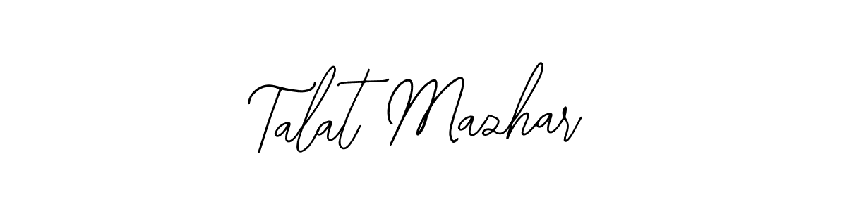 Also You can easily find your signature by using the search form. We will create Talat Mazhar name handwritten signature images for you free of cost using Bearetta-2O07w sign style. Talat Mazhar signature style 12 images and pictures png