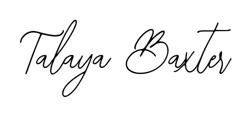Create a personalized artistic stamp with Talaya Baxter in Bearetta-2O07w font. Perfect for visual artists, designers, and influencers. Talaya Baxter signature style 12 images and pictures png