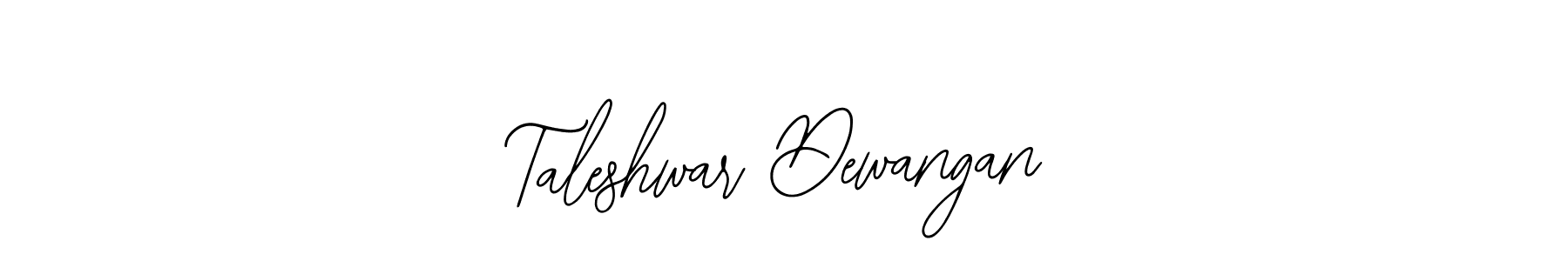 It looks lik you need a new signature style for name Taleshwar Dewangan. Design unique handwritten (Bearetta-2O07w) signature with our free signature maker in just a few clicks. Taleshwar Dewangan signature style 12 images and pictures png