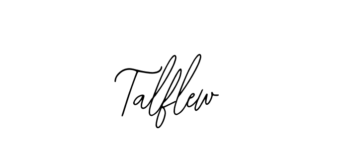 How to make Talflew name signature. Use Bearetta-2O07w style for creating short signs online. This is the latest handwritten sign. Talflew signature style 12 images and pictures png