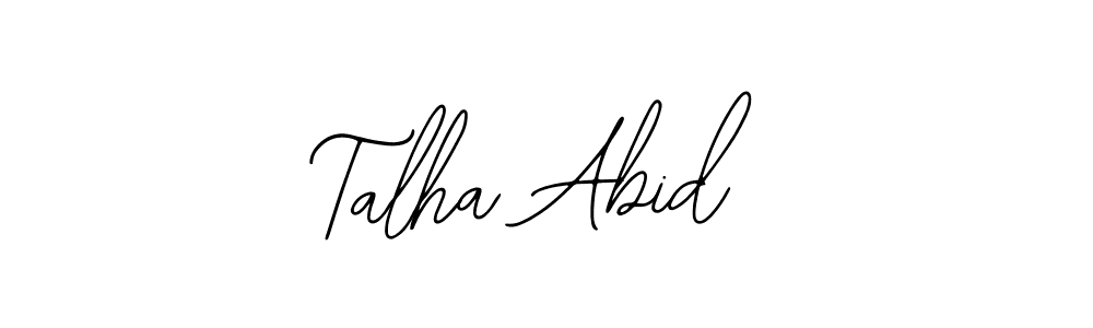 Design your own signature with our free online signature maker. With this signature software, you can create a handwritten (Bearetta-2O07w) signature for name Talha Abid. Talha Abid signature style 12 images and pictures png