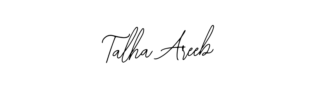 Design your own signature with our free online signature maker. With this signature software, you can create a handwritten (Bearetta-2O07w) signature for name Talha Areeb. Talha Areeb signature style 12 images and pictures png