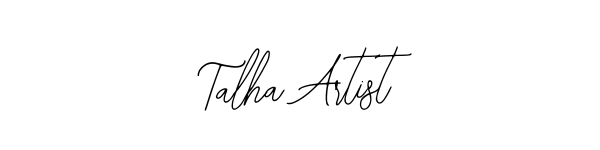 if you are searching for the best signature style for your name Talha Artist. so please give up your signature search. here we have designed multiple signature styles  using Bearetta-2O07w. Talha Artist signature style 12 images and pictures png