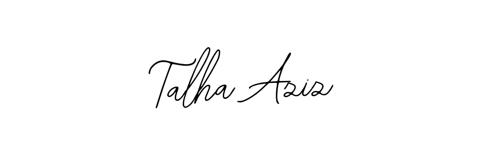 Use a signature maker to create a handwritten signature online. With this signature software, you can design (Bearetta-2O07w) your own signature for name Talha Aziz. Talha Aziz signature style 12 images and pictures png
