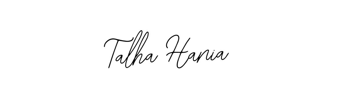 How to make Talha Hania signature? Bearetta-2O07w is a professional autograph style. Create handwritten signature for Talha Hania name. Talha Hania signature style 12 images and pictures png