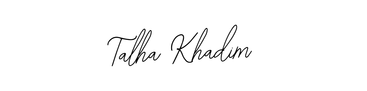 It looks lik you need a new signature style for name Talha Khadim. Design unique handwritten (Bearetta-2O07w) signature with our free signature maker in just a few clicks. Talha Khadim signature style 12 images and pictures png