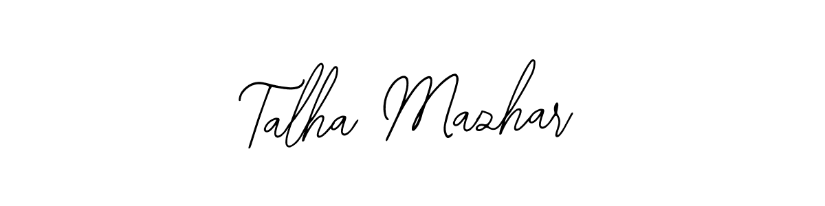 How to Draw Talha Mazhar signature style? Bearetta-2O07w is a latest design signature styles for name Talha Mazhar. Talha Mazhar signature style 12 images and pictures png