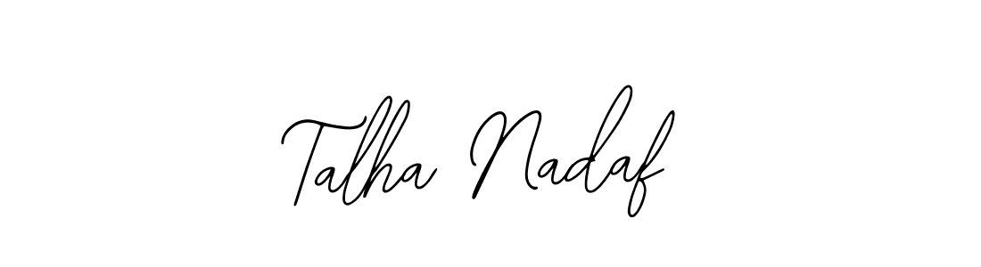 Also we have Talha Nadaf name is the best signature style. Create professional handwritten signature collection using Bearetta-2O07w autograph style. Talha Nadaf signature style 12 images and pictures png