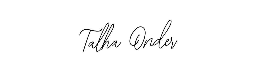 How to make Talha Onder name signature. Use Bearetta-2O07w style for creating short signs online. This is the latest handwritten sign. Talha Onder signature style 12 images and pictures png