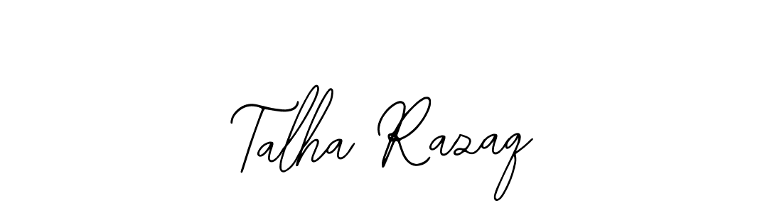 Use a signature maker to create a handwritten signature online. With this signature software, you can design (Bearetta-2O07w) your own signature for name Talha Razaq. Talha Razaq signature style 12 images and pictures png