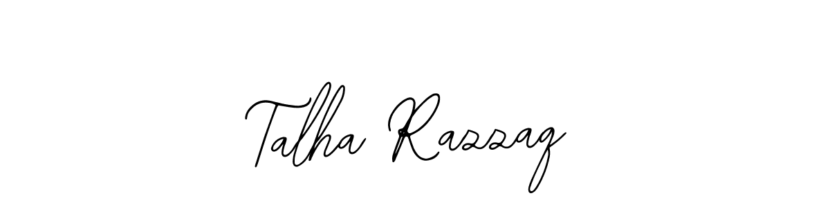 Design your own signature with our free online signature maker. With this signature software, you can create a handwritten (Bearetta-2O07w) signature for name Talha Razzaq. Talha Razzaq signature style 12 images and pictures png