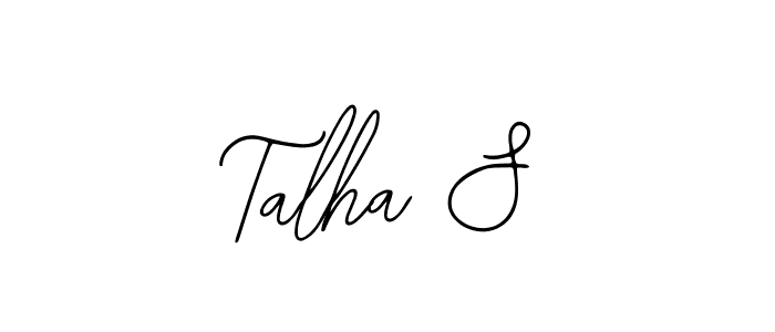Similarly Bearetta-2O07w is the best handwritten signature design. Signature creator online .You can use it as an online autograph creator for name Talha S. Talha S signature style 12 images and pictures png