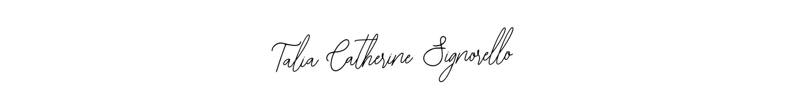 Similarly Bearetta-2O07w is the best handwritten signature design. Signature creator online .You can use it as an online autograph creator for name Talia Catherine Signorello. Talia Catherine Signorello signature style 12 images and pictures png