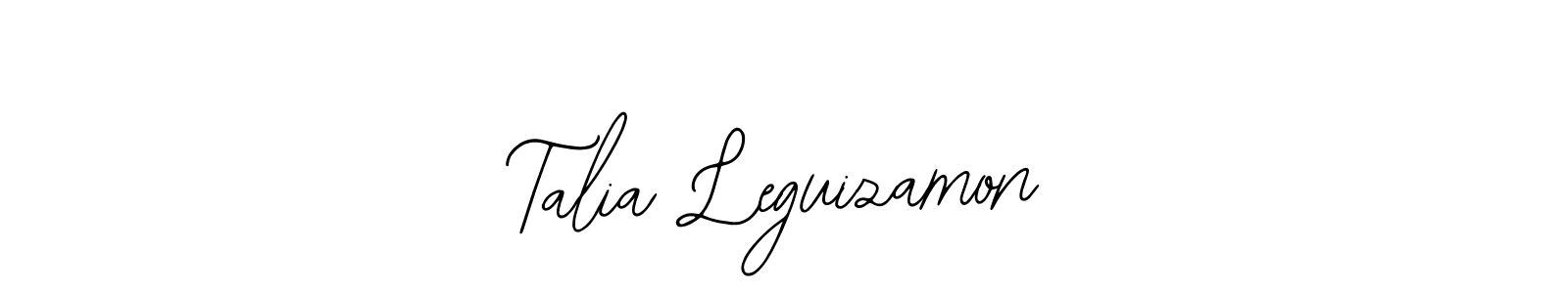 Use a signature maker to create a handwritten signature online. With this signature software, you can design (Bearetta-2O07w) your own signature for name Talia Leguizamon. Talia Leguizamon signature style 12 images and pictures png