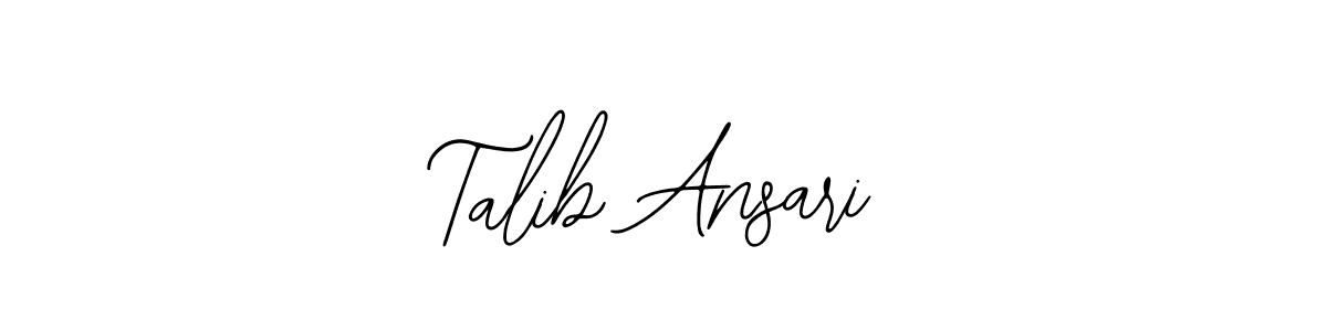 Design your own signature with our free online signature maker. With this signature software, you can create a handwritten (Bearetta-2O07w) signature for name Talib Ansari. Talib Ansari signature style 12 images and pictures png