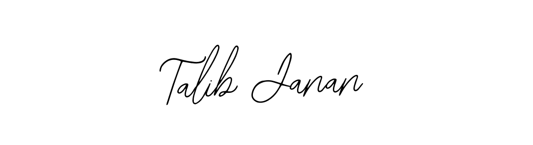 if you are searching for the best signature style for your name Talib Janan. so please give up your signature search. here we have designed multiple signature styles  using Bearetta-2O07w. Talib Janan signature style 12 images and pictures png