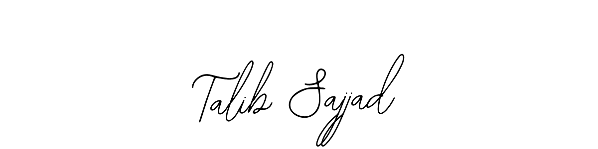 Create a beautiful signature design for name Talib Sajjad. With this signature (Bearetta-2O07w) fonts, you can make a handwritten signature for free. Talib Sajjad signature style 12 images and pictures png