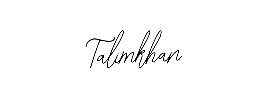 Design your own signature with our free online signature maker. With this signature software, you can create a handwritten (Bearetta-2O07w) signature for name Talimkhan. Talimkhan signature style 12 images and pictures png