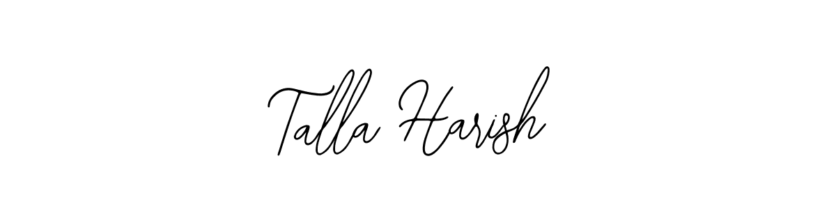 How to make Talla Harish name signature. Use Bearetta-2O07w style for creating short signs online. This is the latest handwritten sign. Talla Harish signature style 12 images and pictures png