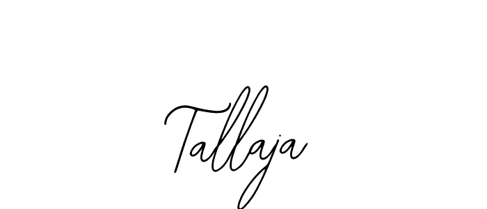 Use a signature maker to create a handwritten signature online. With this signature software, you can design (Bearetta-2O07w) your own signature for name Tallaja. Tallaja signature style 12 images and pictures png