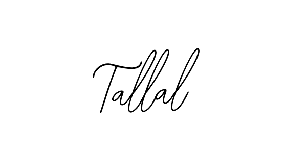 How to make Tallal name signature. Use Bearetta-2O07w style for creating short signs online. This is the latest handwritten sign. Tallal signature style 12 images and pictures png