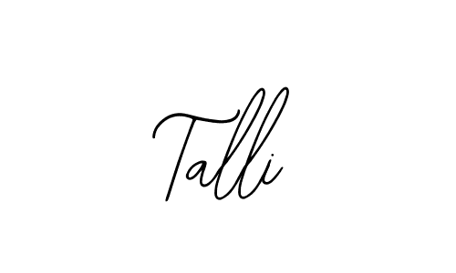 Design your own signature with our free online signature maker. With this signature software, you can create a handwritten (Bearetta-2O07w) signature for name Talli. Talli signature style 12 images and pictures png