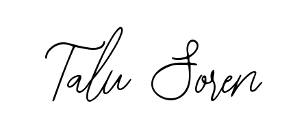 Discover the perfect balance of readability and style for Talu Soren with Bearetta-2O07w font. Create your dream signature today. Talu Soren signature style 12 images and pictures png