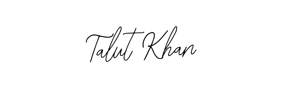 if you are searching for the best signature style for your name Talut Khan. so please give up your signature search. here we have designed multiple signature styles  using Bearetta-2O07w. Talut Khan signature style 12 images and pictures png