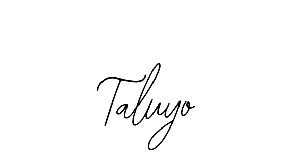 The best way (Bearetta-2O07w) to make a short signature is to pick only two or three words in your name. The name Taluyo include a total of six letters. For converting this name. Taluyo signature style 12 images and pictures png