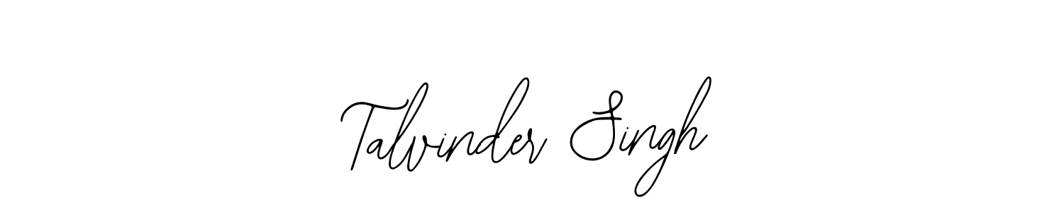 Create a beautiful signature design for name Talvinder Singh. With this signature (Bearetta-2O07w) fonts, you can make a handwritten signature for free. Talvinder Singh signature style 12 images and pictures png