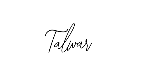 How to make Talwar signature? Bearetta-2O07w is a professional autograph style. Create handwritten signature for Talwar name. Talwar signature style 12 images and pictures png