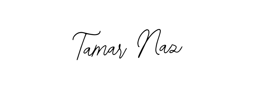 You should practise on your own different ways (Bearetta-2O07w) to write your name (Tamar Naz) in signature. don't let someone else do it for you. Tamar Naz signature style 12 images and pictures png