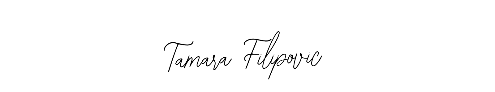 The best way (Bearetta-2O07w) to make a short signature is to pick only two or three words in your name. The name Tamara Filipovic include a total of six letters. For converting this name. Tamara Filipovic signature style 12 images and pictures png