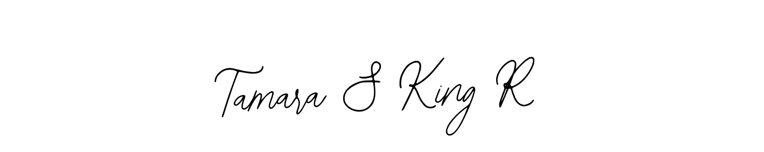 Bearetta-2O07w is a professional signature style that is perfect for those who want to add a touch of class to their signature. It is also a great choice for those who want to make their signature more unique. Get Tamara S King R name to fancy signature for free. Tamara S King R signature style 12 images and pictures png