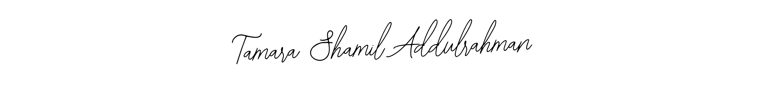 It looks lik you need a new signature style for name Tamara Shamil Addulrahman. Design unique handwritten (Bearetta-2O07w) signature with our free signature maker in just a few clicks. Tamara Shamil Addulrahman signature style 12 images and pictures png